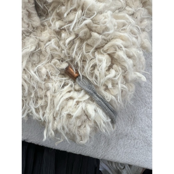 FREE‎ PEOPLE Mountain Peak Fluffy Pullover 1/4 zip White XS - Picture 7 of 16